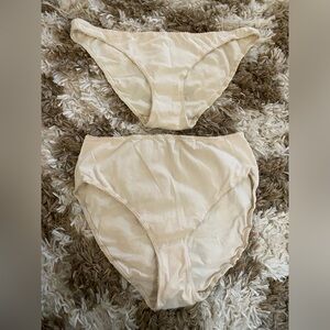 ARQ cream piquet briefs XL